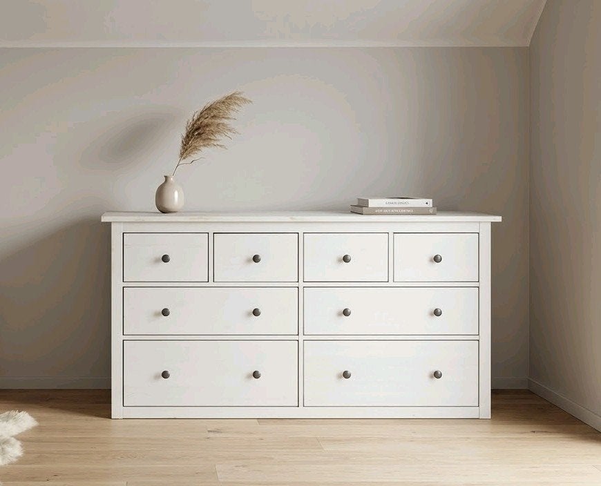 IKEA Hemnes ladekast let op: zonder pootjes, Ophalen, Gebruikt, 100 tot 150 cm, 5 laden of meer