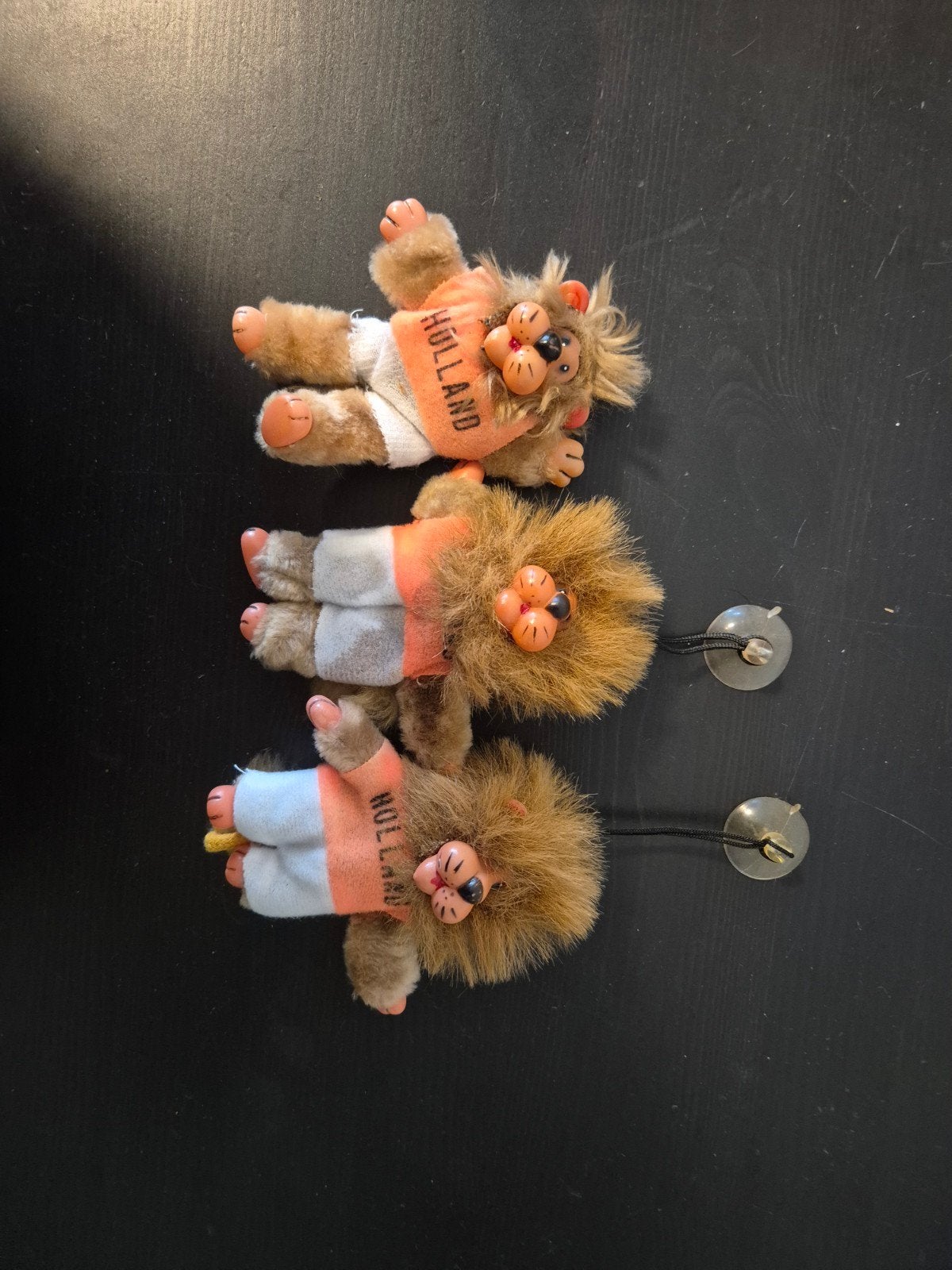 3 Holland Leeuwen Knuffels met Zuignap, Gebruikt, Overige merken, Overige karakters, Ophalen of Verzenden