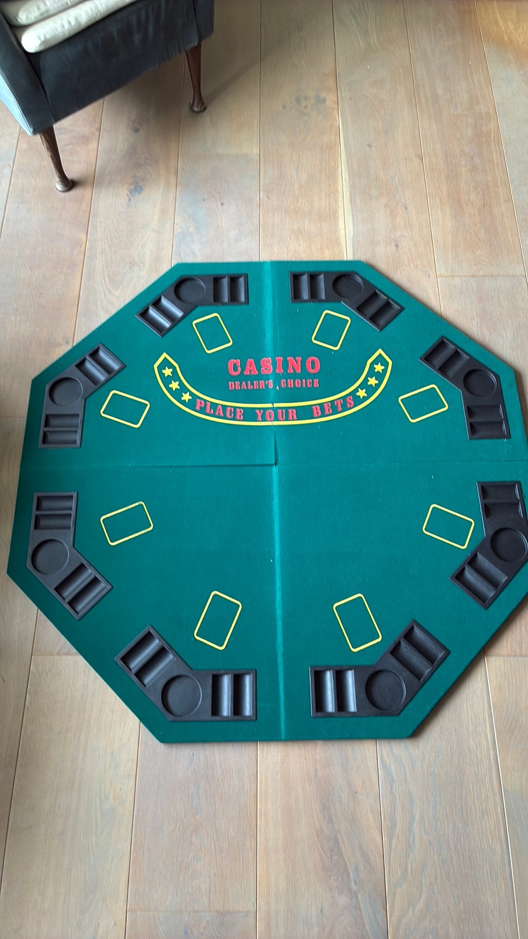 Casino Pokertafel inklapbaar met draagtas, Vijf spelers of meer, Ophalen, Gebruikt