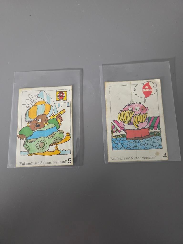 Vintage Dole Bananas Plaatjes - Bob Banaan & Abanas, Hobby en Vrije tijd, Stickers en Plaatjes, Ophalen of Verzenden