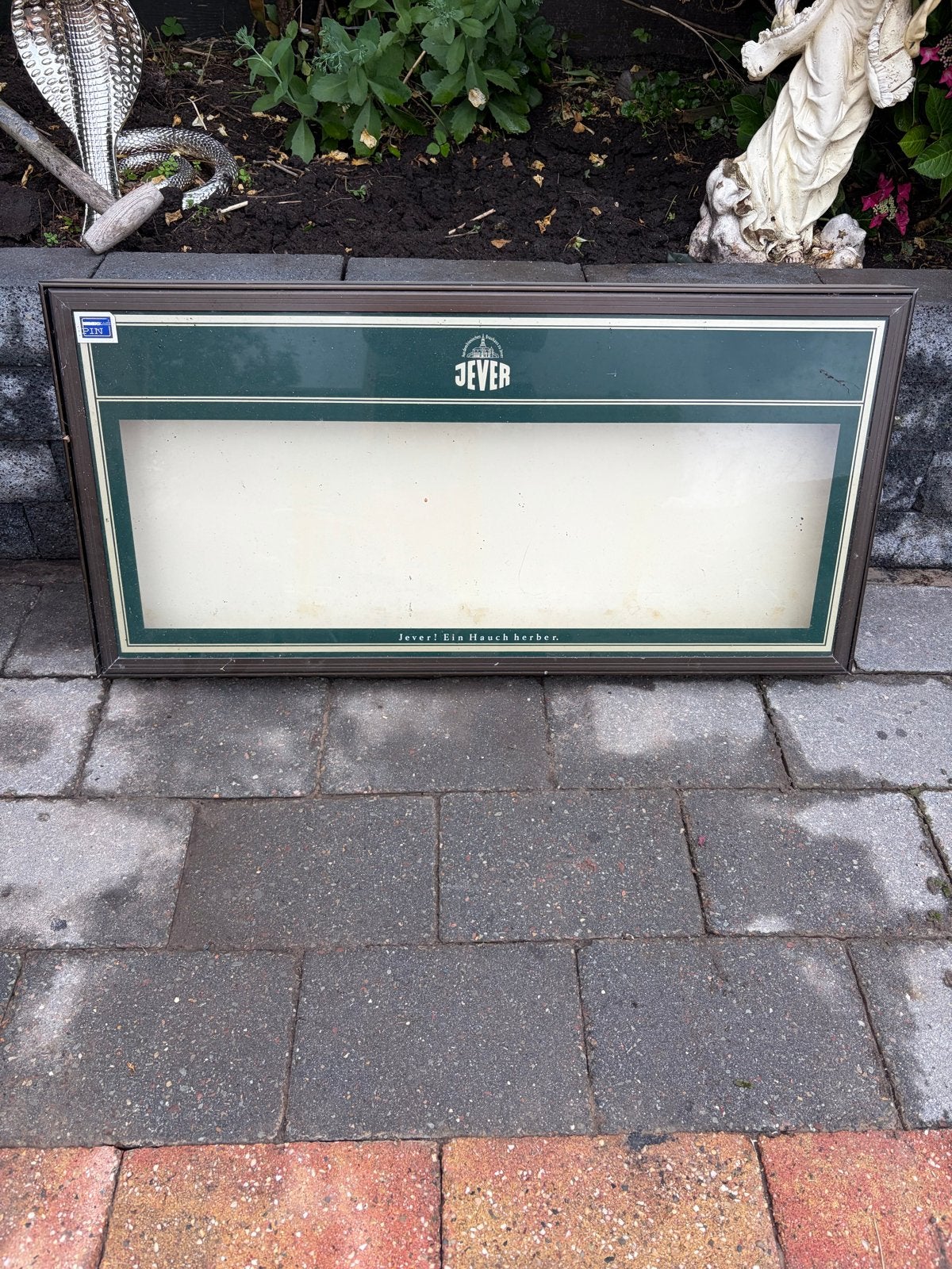 Jever bier displaykast - Vintage reclame, Ophalen, Gebruikt, Reclamebord