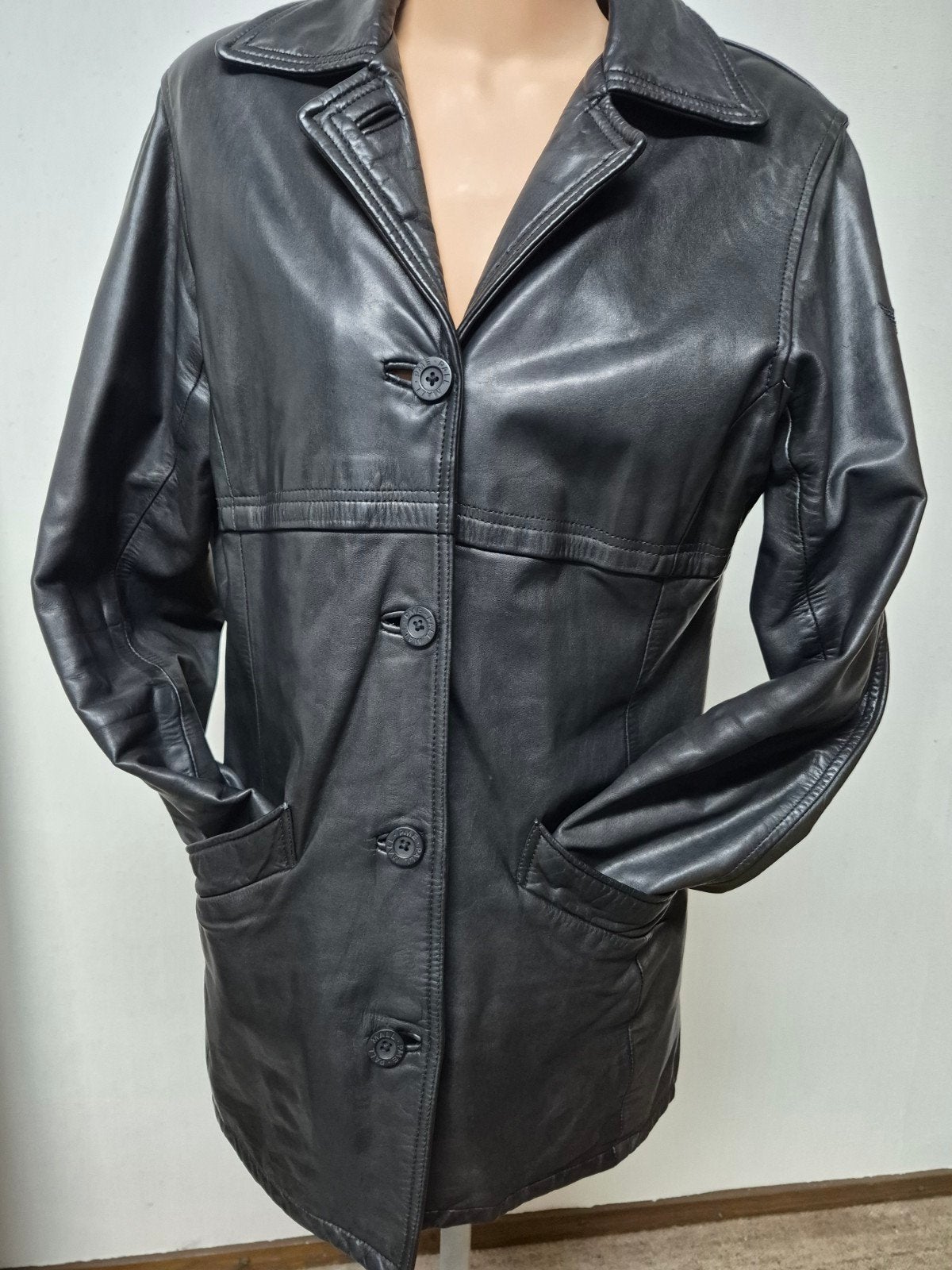 Zwart leren jas M pall mall vintage PME jacket leer, Maat 38/40 (M), Zwart, Ophalen of Verzenden, Zo goed als nieuw