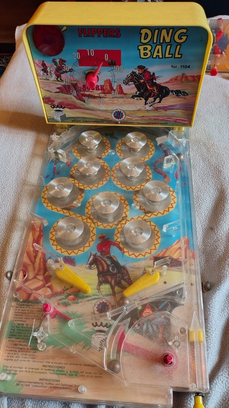 blikken flipperkast dingball (Frankrijk '60/'70), Ophalen of Verzenden