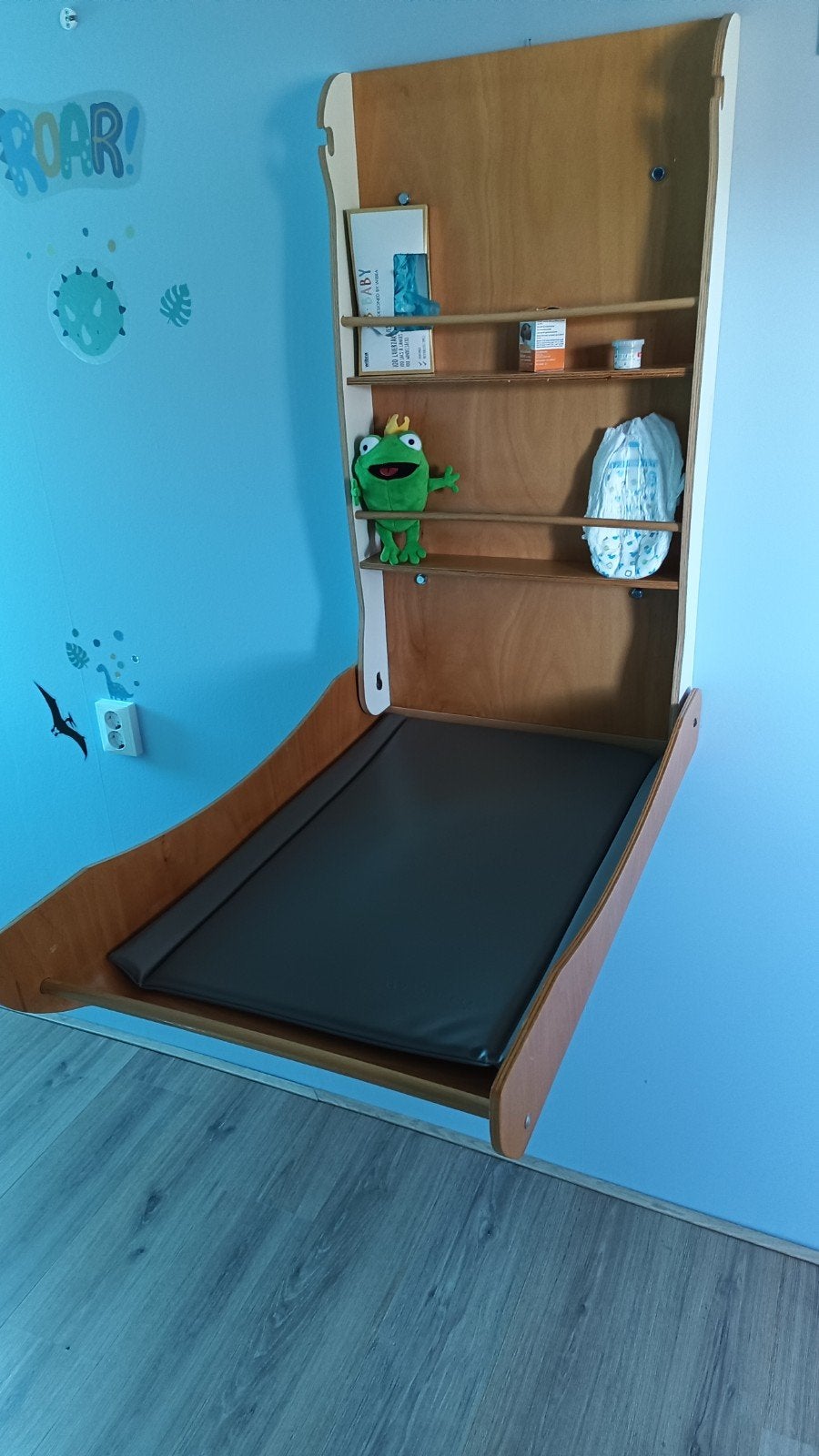Wesco Lookéo verzorgingstafel aankleedtafel muurmodel,, Minder dan 75 cm, Ophalen of Verzenden, Zo goed als nieuw, Voetruimte