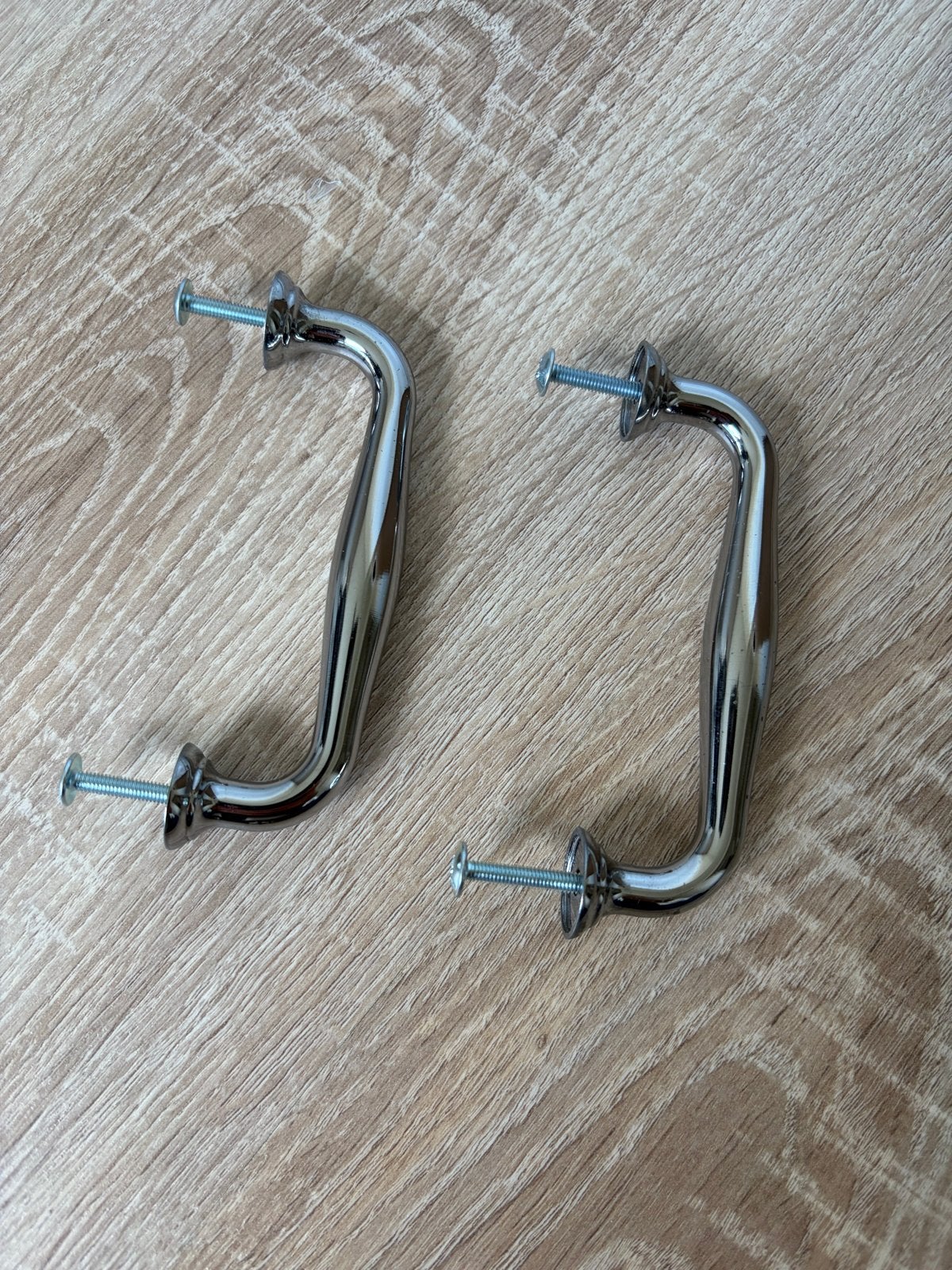 Set van 2 chromen Ikea handgrepen, Ophalen of Verzenden, Zo goed als nieuw