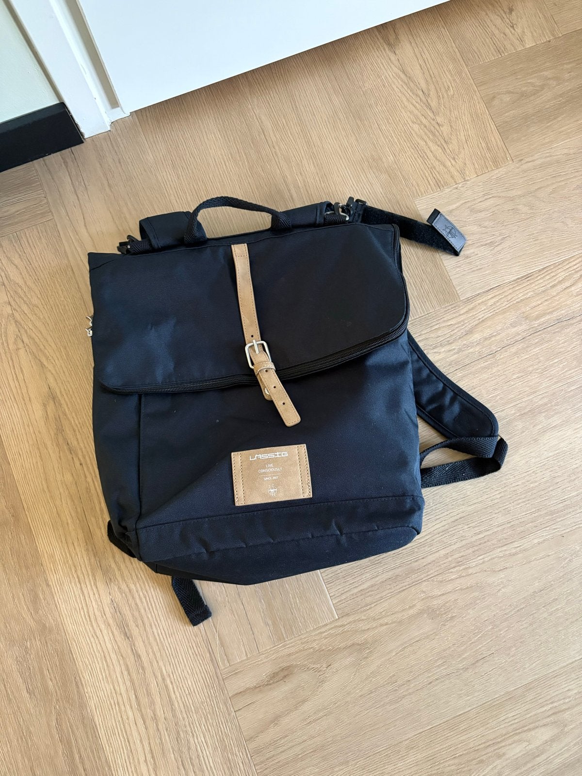 Lassig Luiertas Rugzak Zwart - Ideaal voor onderweg, Kinderen en Baby's, Luiertassen, Ophalen, Lässig, Gebruikt, Zwart