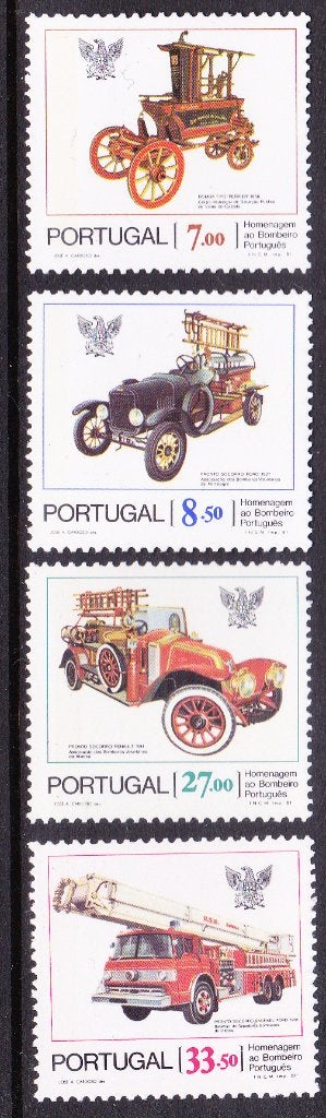 Portugal 1981 pf mi 1544 - 1547 brandweer, Postzegels en Munten, Ophalen of Verzenden, Portugal, Postfris