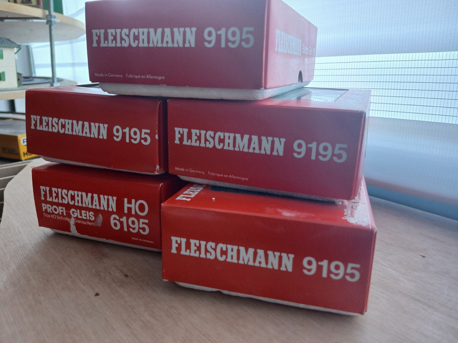 5x Fleischmann 9195 Nieuw in doosje, getest, Gelijkstroom, Fleischmann, Overige typen, Nieuw