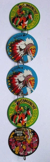 Hangers o.a. Comanche/Sioux/Sneeuwwitje Jaren 60, Verzamelen, Sleutelhangers, Ophalen of Verzenden, Gebruikt, Overige typen