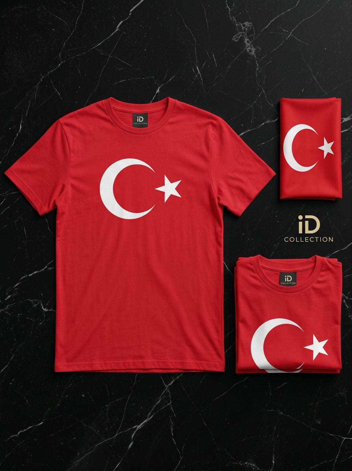 ID Collection T-shirt - Klassiek rood met Turkse vlag, Ophalen of Verzenden, Nieuw, Overige maten, Rood