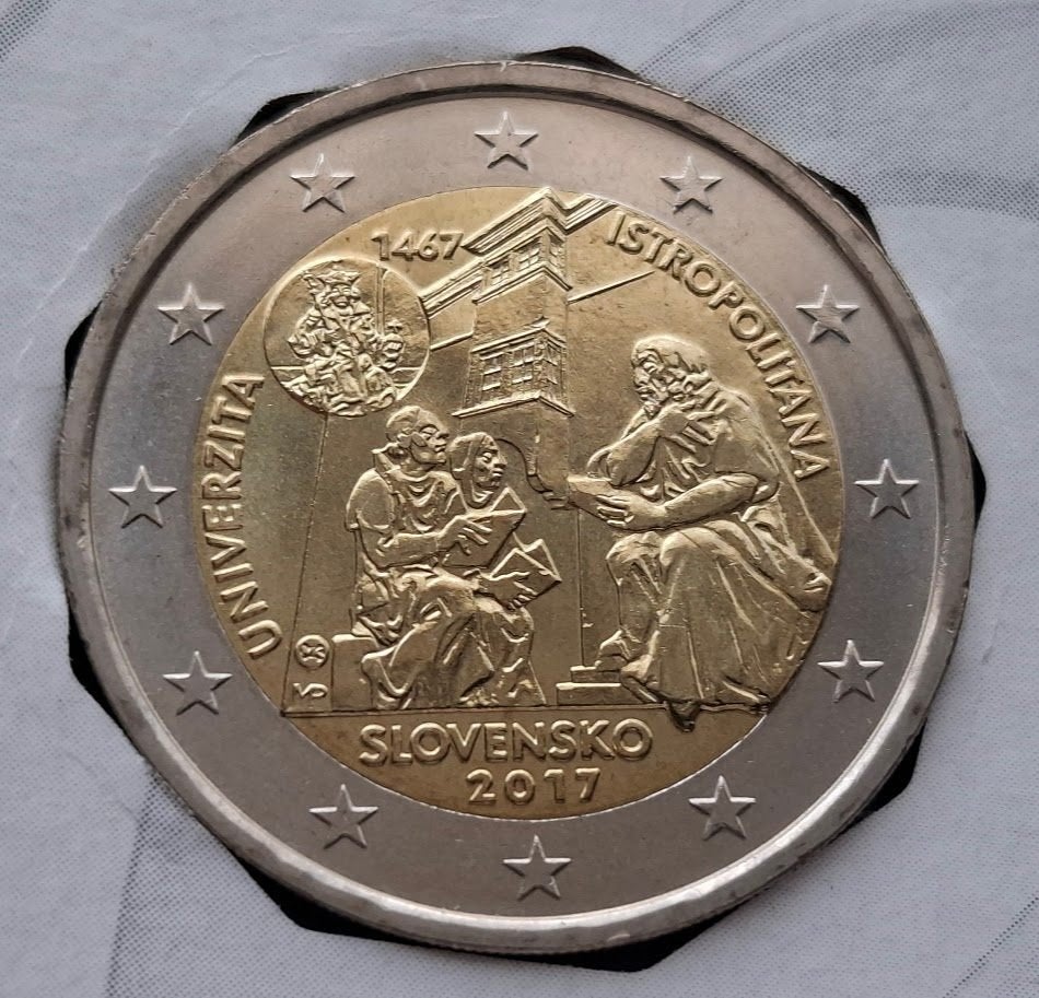 Slowakije 2 Euro 2017 "Istropolitana"  (AMK) UNC, Verzenden, Slowakije, 2 euro, Setje