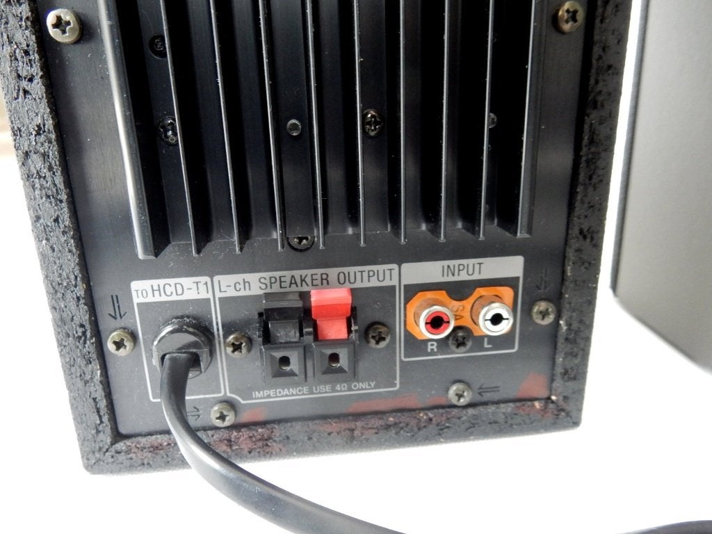 Sony SA-N1 compact, actief luidsprekersysteem in prima staat, Stereo speakers, Gebruikt, Ophalen of Verzenden, Sony