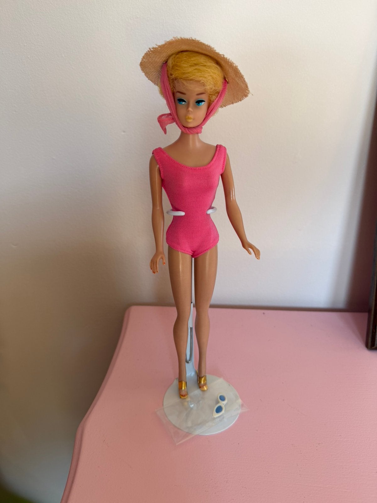 Barbie vintage bubble cut plus badpak set, Ophalen of Verzenden, Zo goed als nieuw, Kleertjes