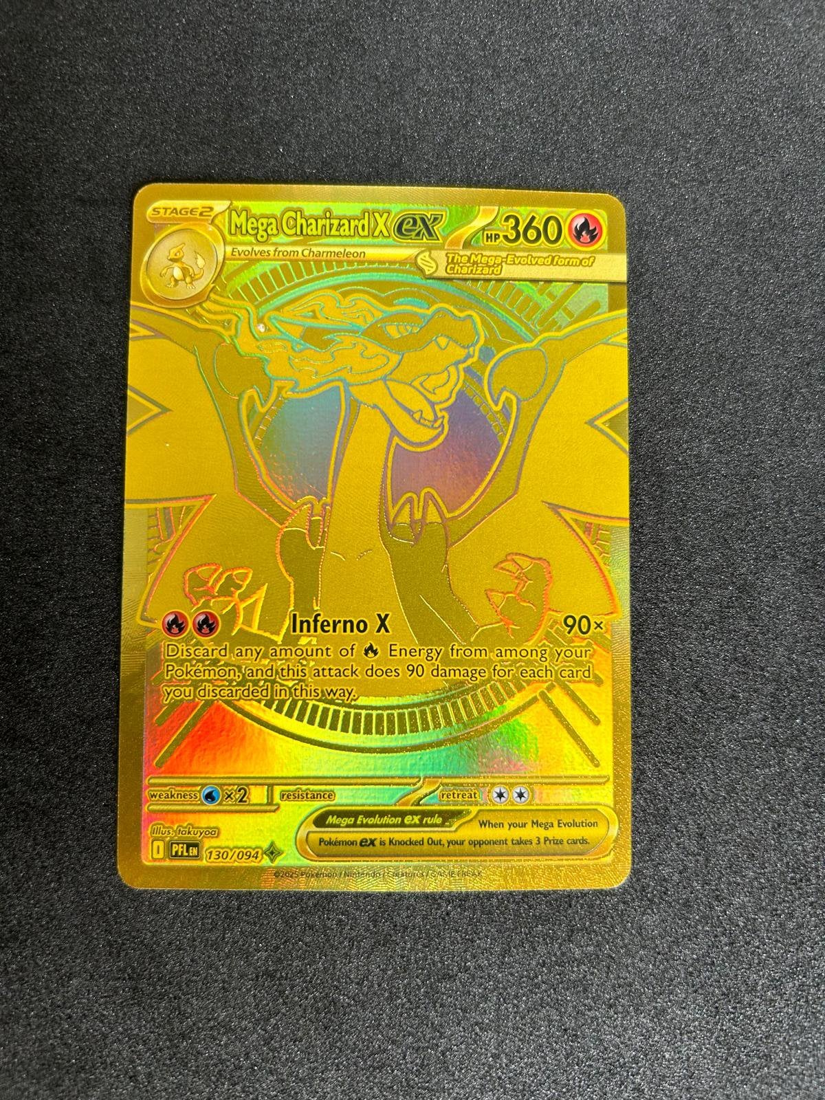 Mega Charizard ex PFL 130/094 Vaste Prijs, Ophalen of Verzenden, Zo goed als nieuw
