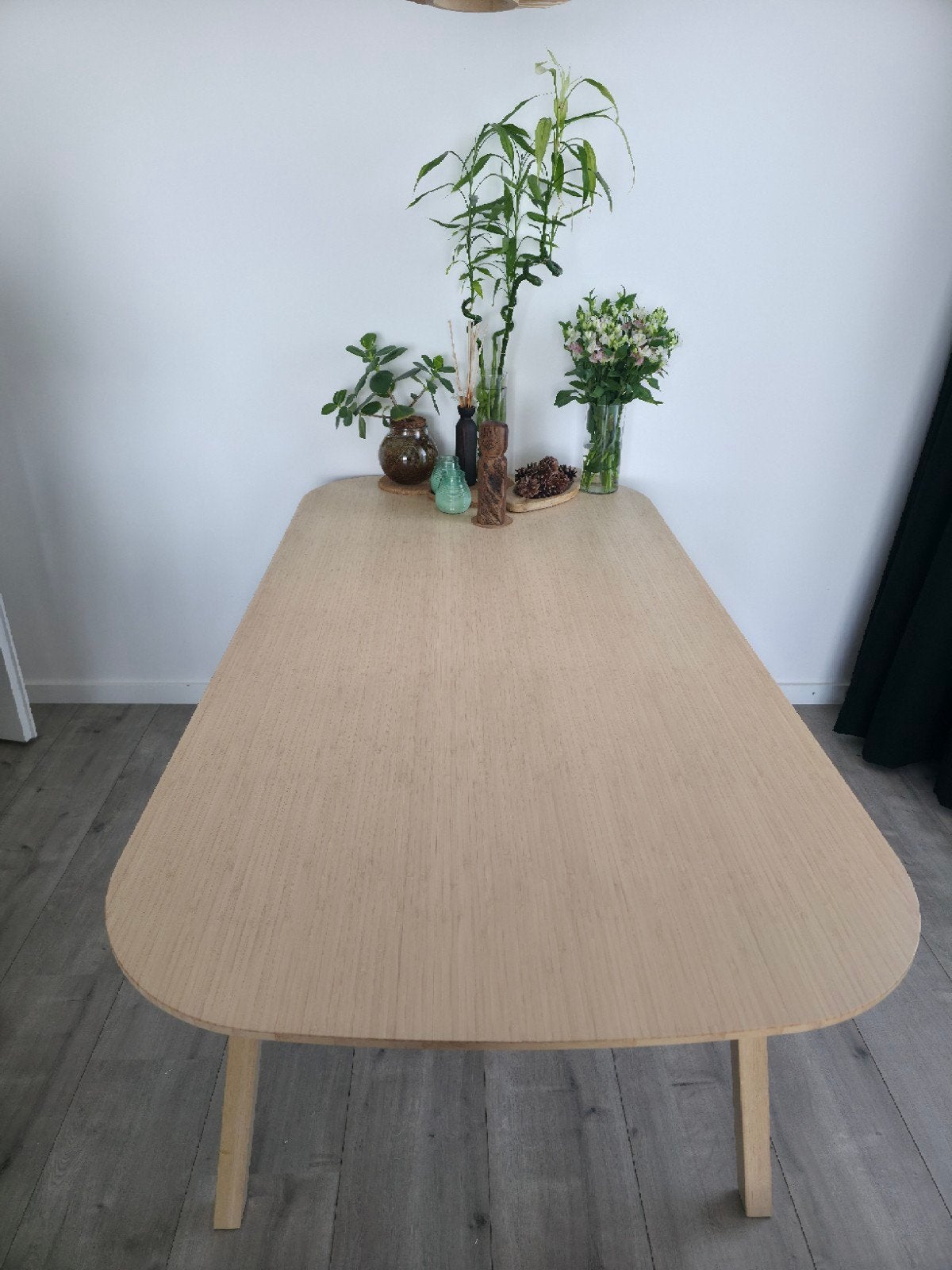IKEA VOXLÖV eettafel van bamboe, 180x90cm, zeer goede staat, Ophalen