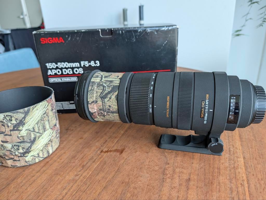 Sigma 150-500mm f/5-6.3 APO DG OS HSM voor Canon, Ophalen of Verzenden, Gebruikt, Telelens, Zoom