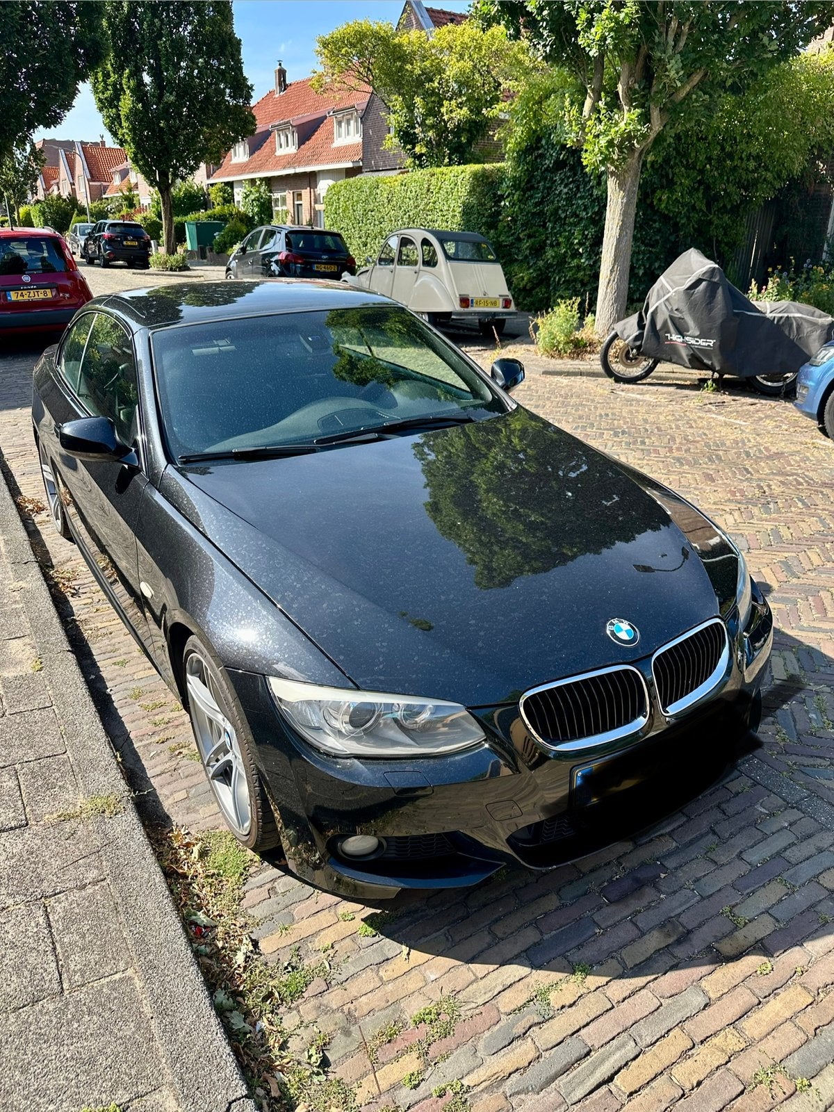 BMW 3-Serie 320i 170pk Aut. 2013 Zwart cabrio, Auto's, BMW, Automaat, Achterwielaandrijving, 1995 cc, 4 cilinders