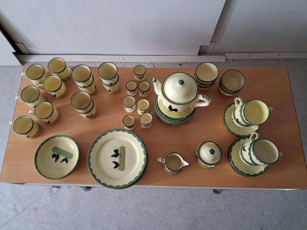 Kip en haan servies, Ophalen of Verzenden
