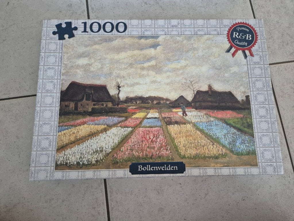 Puzzel bollenvelden – 1000 stukjes, Ophalen of Verzenden, 500 t/m 1500 stukjes, Zo goed als nieuw, Legpuzzel