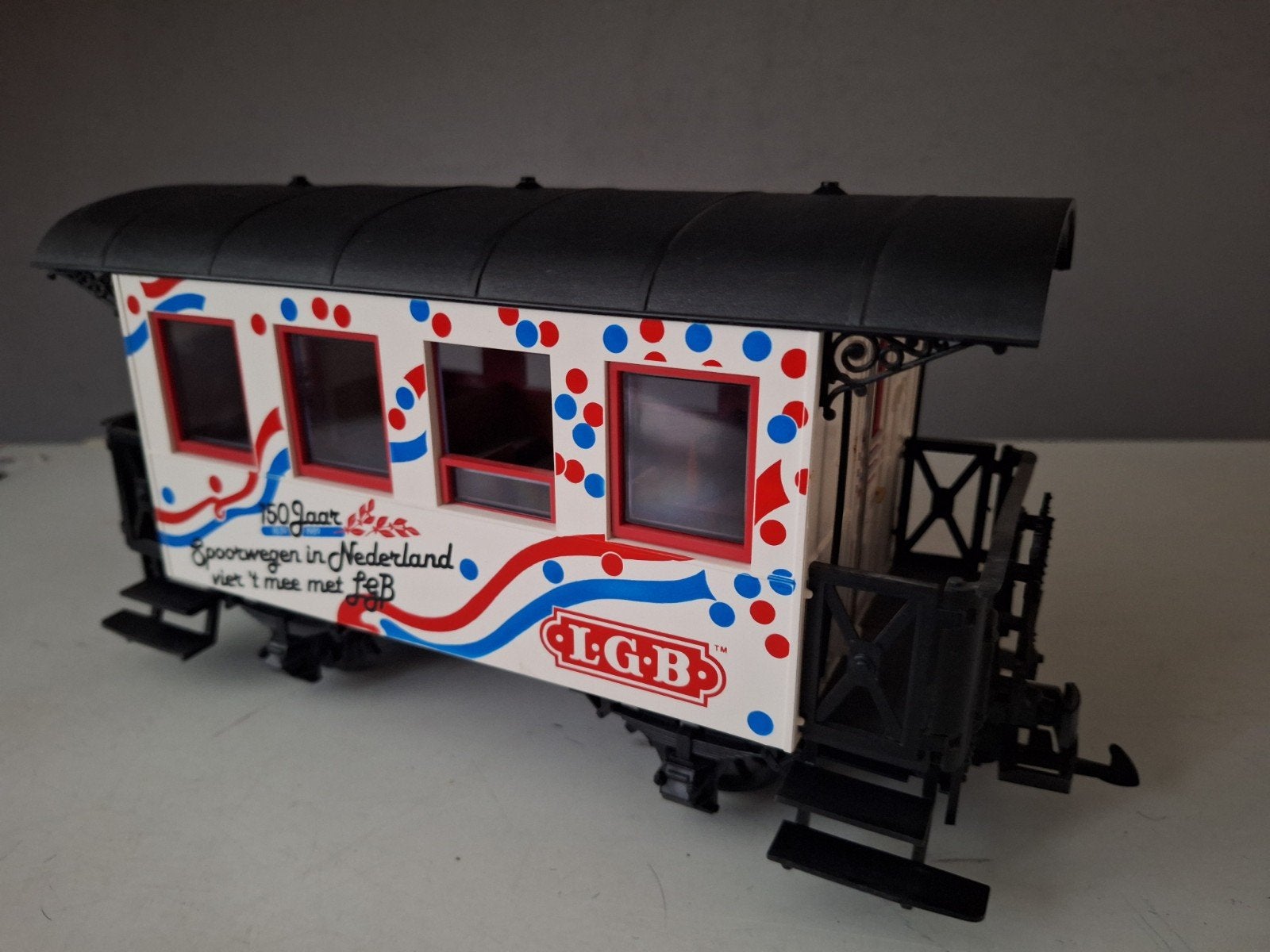 LGB Personenwagon 150 Jaar Spoorwegen Nederland, Hobby en Vrije tijd, Ophalen, Zo goed als nieuw, Wagon, LGB