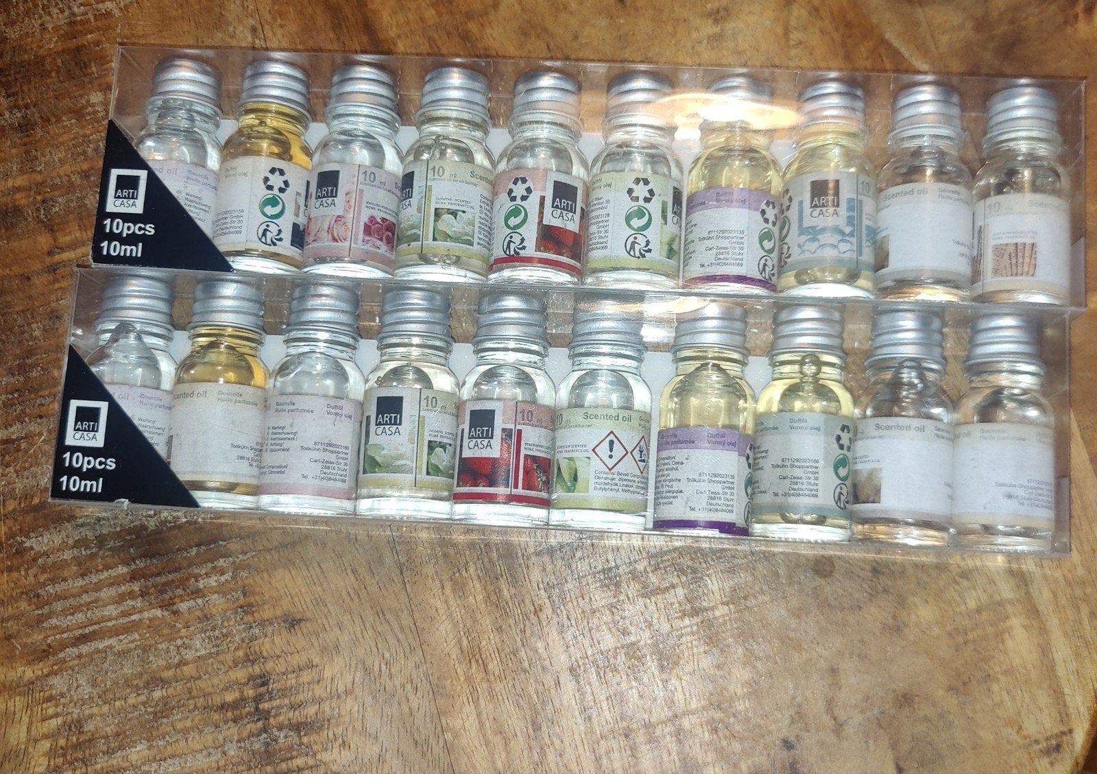 Casa Geurolie Set - 20 flesjes van 10ml, Ophalen of Verzenden, Nieuw, Glas