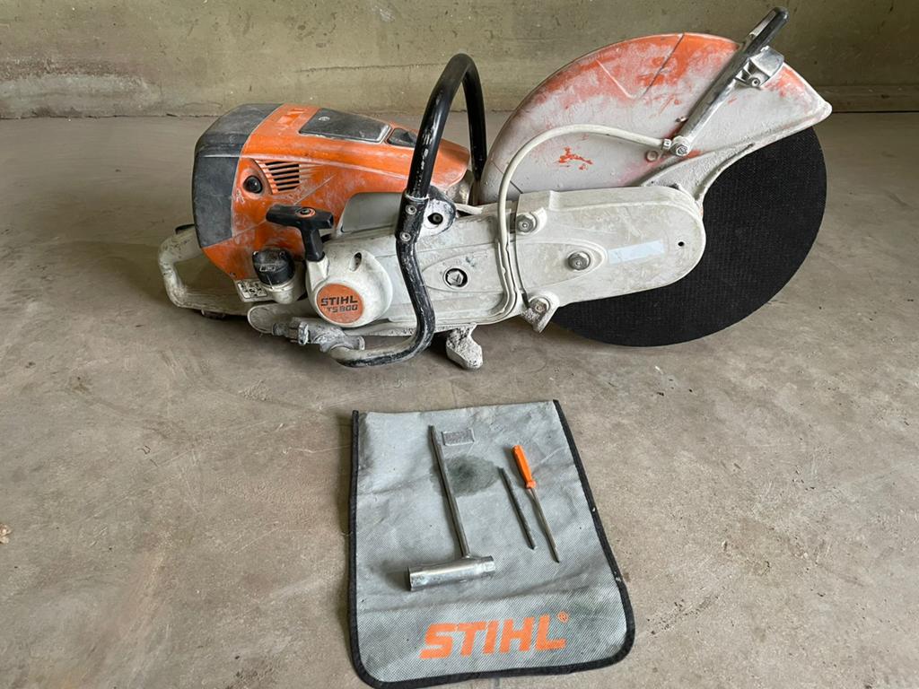 Stihl ts800 bandenzaag, Doe-het-zelf en Verbouw, Gereedschap | Slijpmachines, Ophalen, Gebruikt, 1000 watt of meer, Overige typen