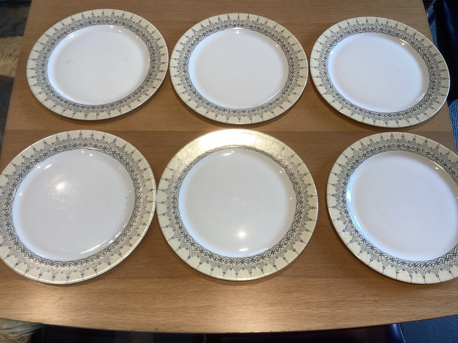 Arcopal borden set - 6 stuks, vintage design, Overige merken, Vintage, Ophalen of Verzenden, Bord(en)