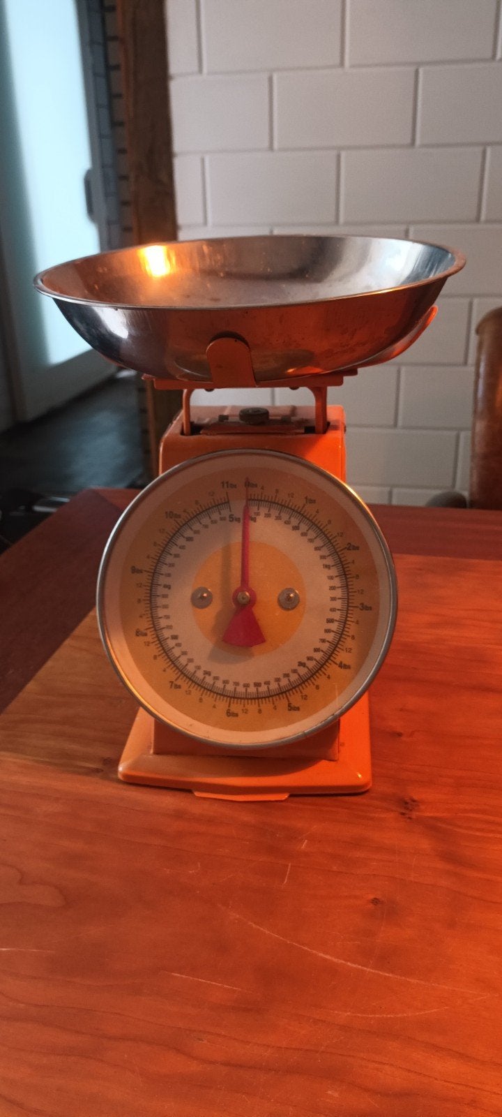 keukenweegschaal retro analoog, Ophalen, Keukenweegschaal, Minder dan 10 kg