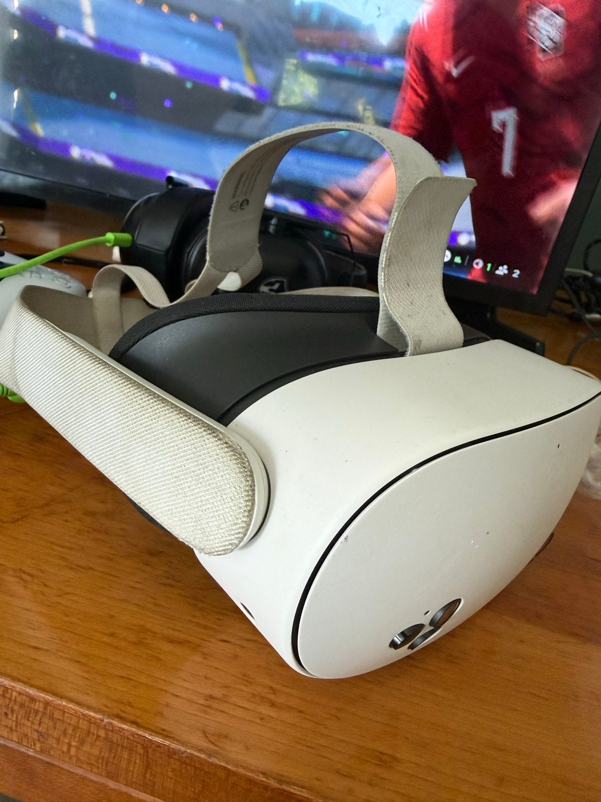 Oculus Meta Quest 3s VR-bril met controllers, Spelcomputers en Games, Ophalen, Zo goed als nieuw, VR-bril, Overige platformen