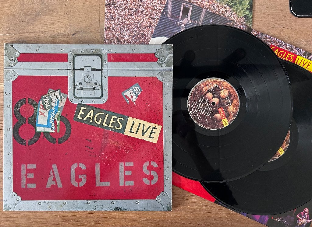 EAGLES - The Eagles Live ( 2LP; NMINT; poster ), Zo goed als nieuw, Classic Rock, 12 inch, Dubbel-LP