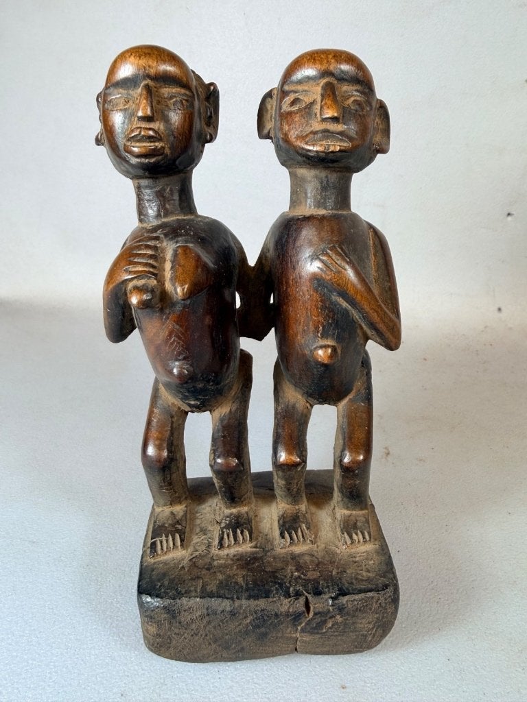 260881Oud Afrikans Bamun couple - Cameroon., Ophalen of Verzenden