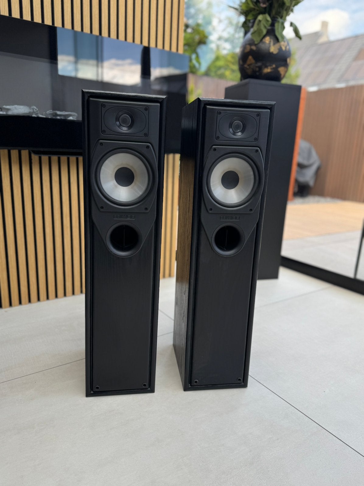 Mission 733 vloerstande speakers, Ophalen, Zo goed als nieuw, 60 tot 120 watt, Overige merken
