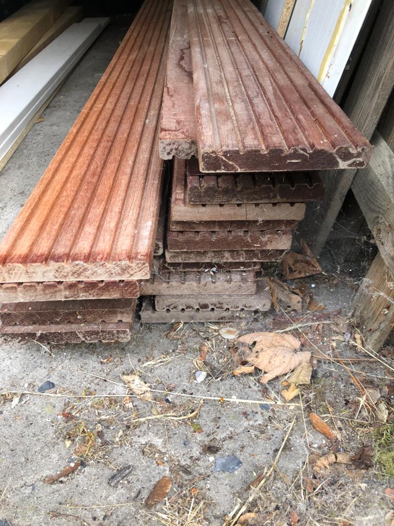 Te koop partij Bankirai Vlonderplanken., Ophalen, Nieuw, Hout