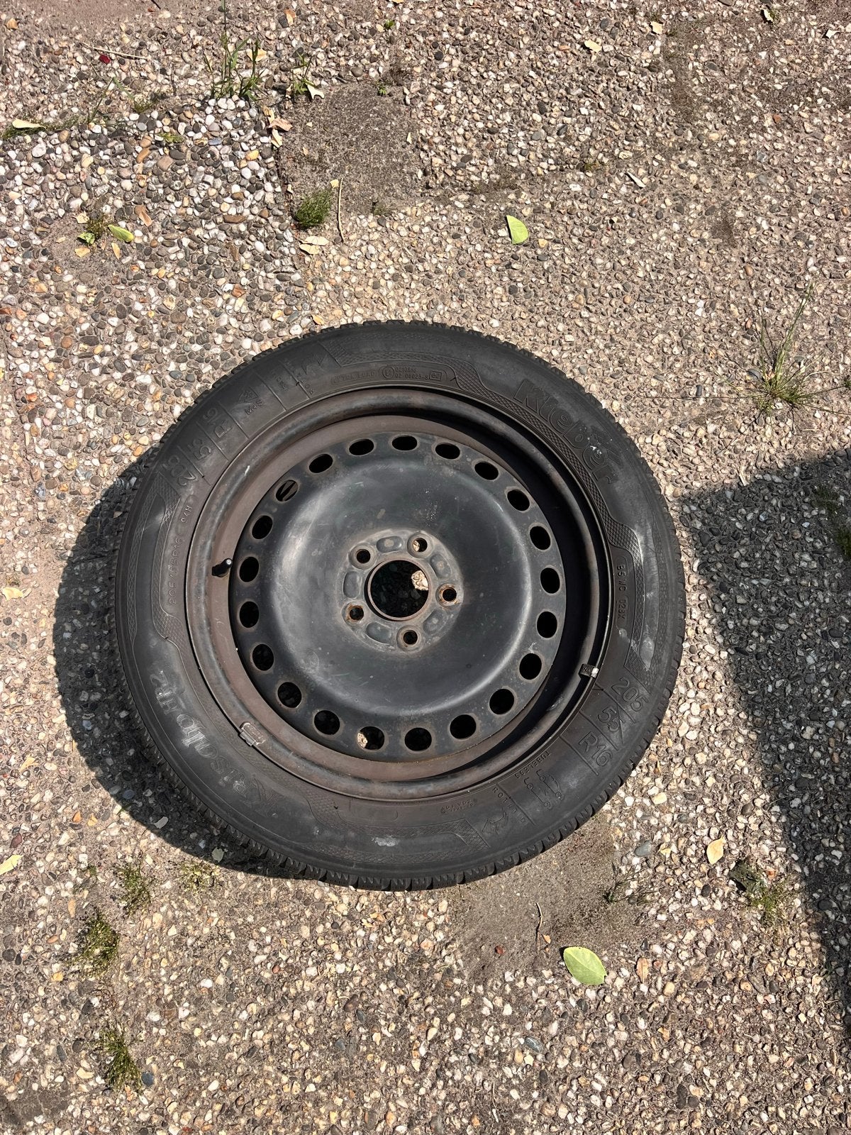 Kleber Krisalp HP2 Winterband op stalen velg 205/55 R16, Gebruikt, 16 inch, Banden en Velgen, Personenwagen