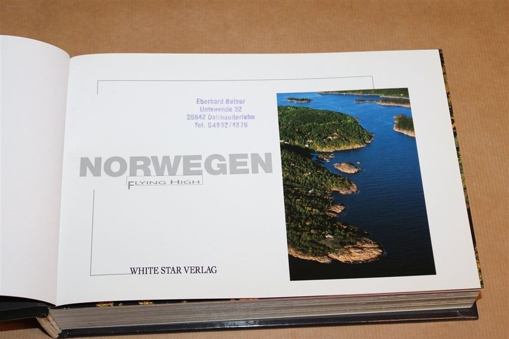 Norwegen Flying High — Fotoboek met Luchtfotos Noorwegen, Boeken, Ophalen of Verzenden, Gelezen, Fotografen