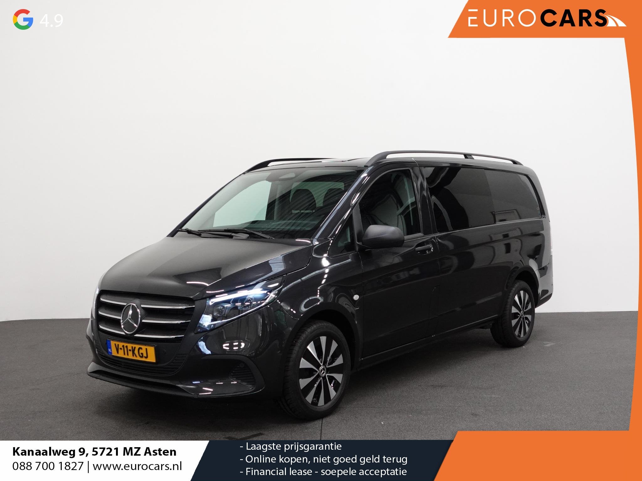 Mercedes-Benz Vito 114 CDI L2 Select Automaat Dubbele Cabine, Auto's, Bestelauto's, Bedrijf, Te koop, ABS, Achteruitrijcamera