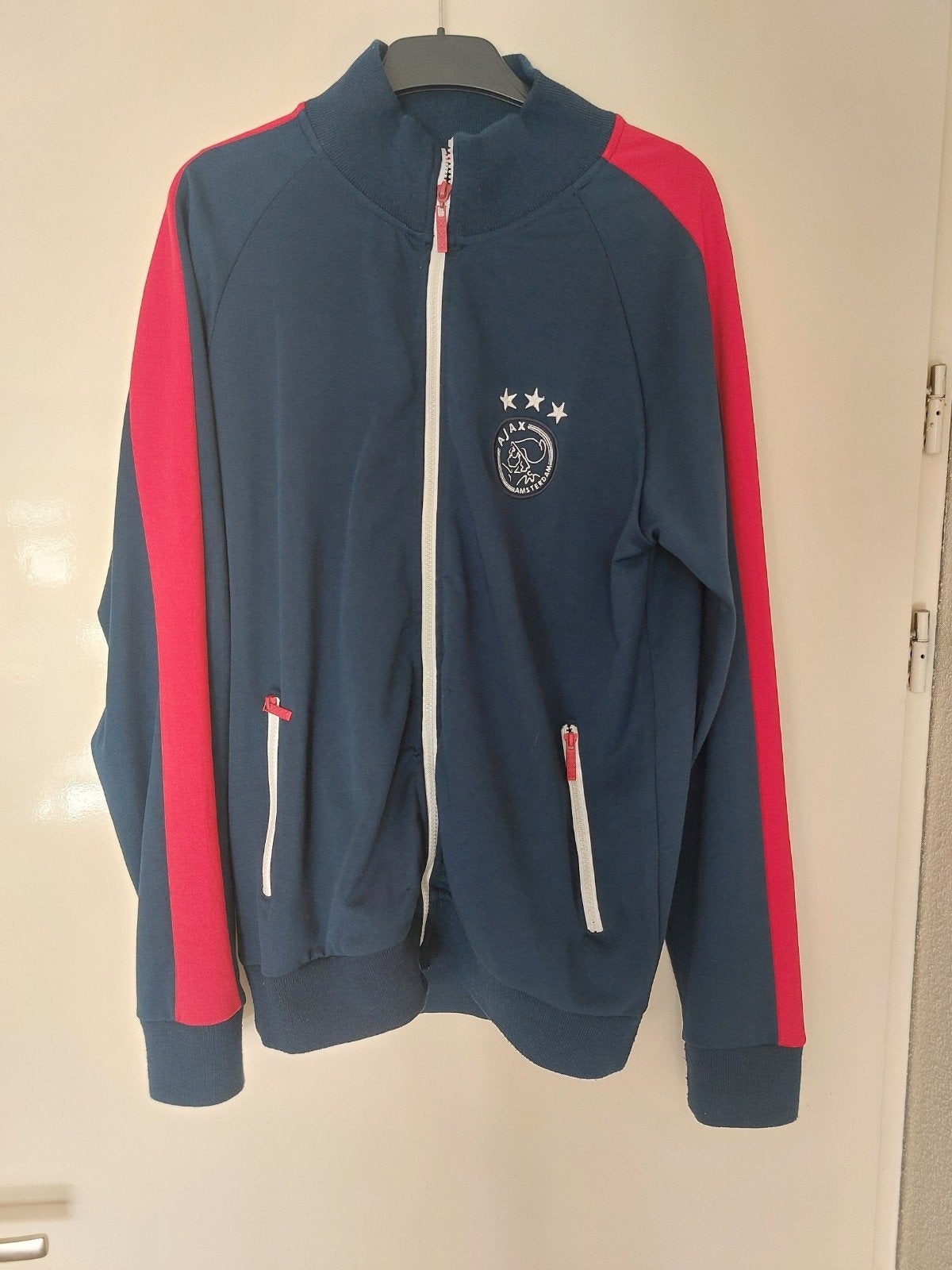 Ajax trainingsjack - Maat L, Maat 52/54 (L), Blauw, Ophalen of Verzenden, Ajax