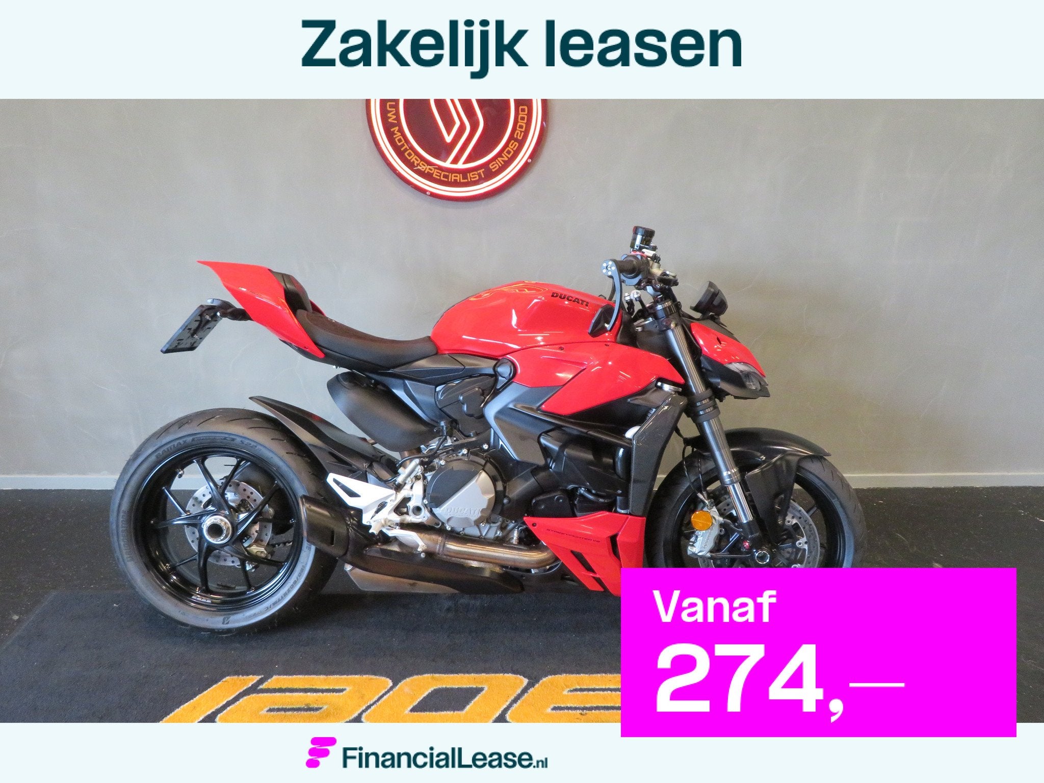Ducati Streetfighter V2 1E EIG NIEUWSTAAT, 995 cc, Naked bike, Gebruikt, Bedrijf