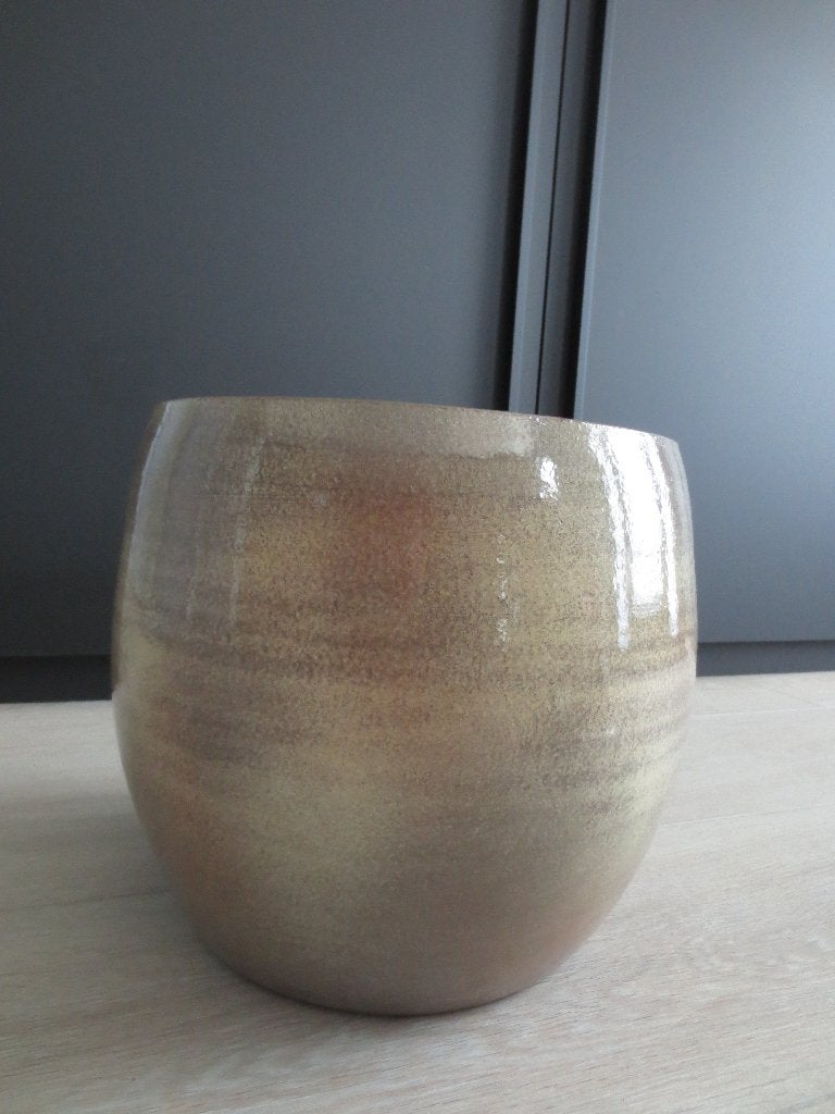 MICA Decorations Lester bloempot Brown, 25 tot 40 cm, Gebruikt, Rond, Binnen