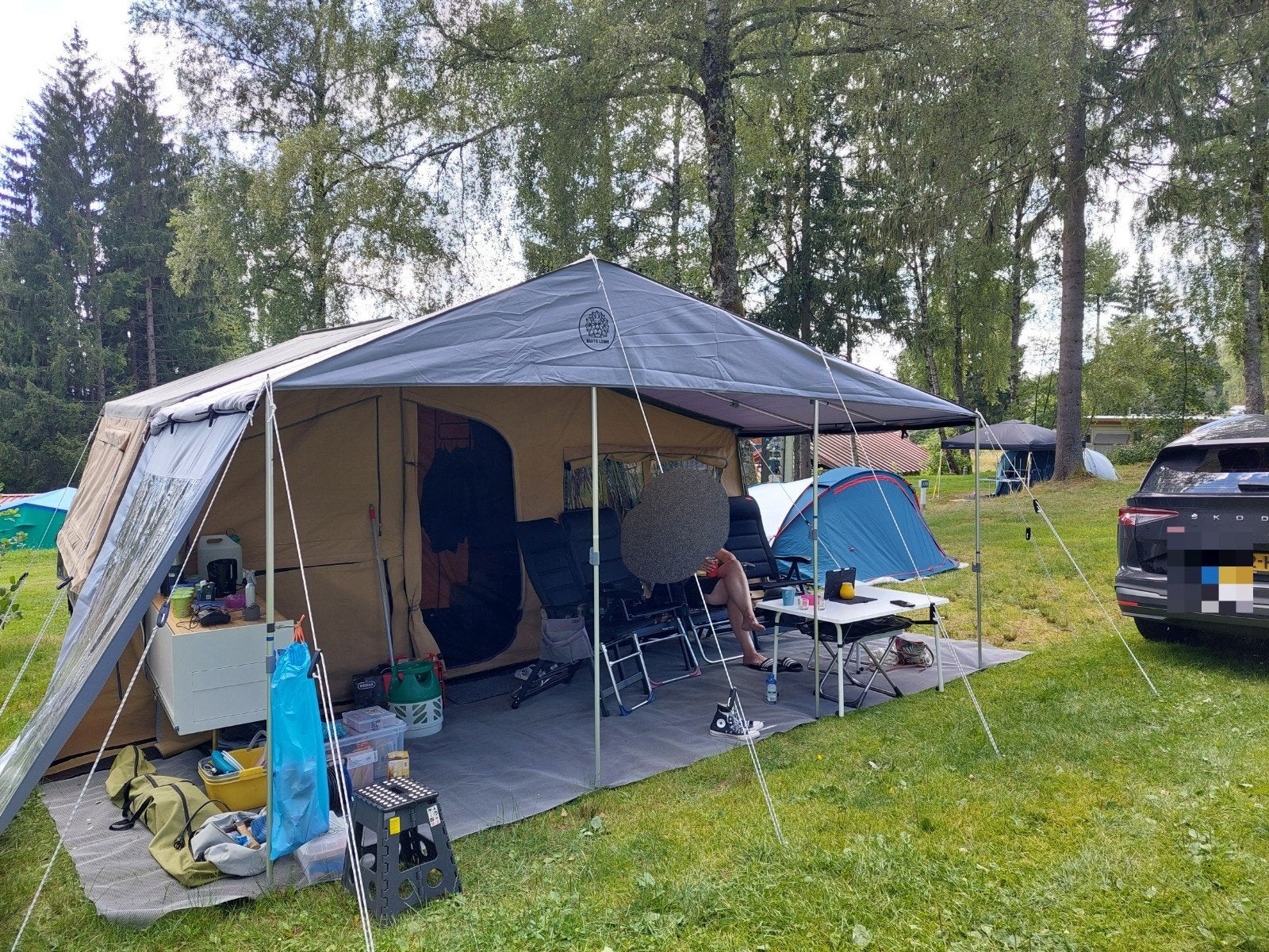 Tenttrailer Buite Lewe 2 2021, Beige, Aanwezig, Ophalen, Overige merken