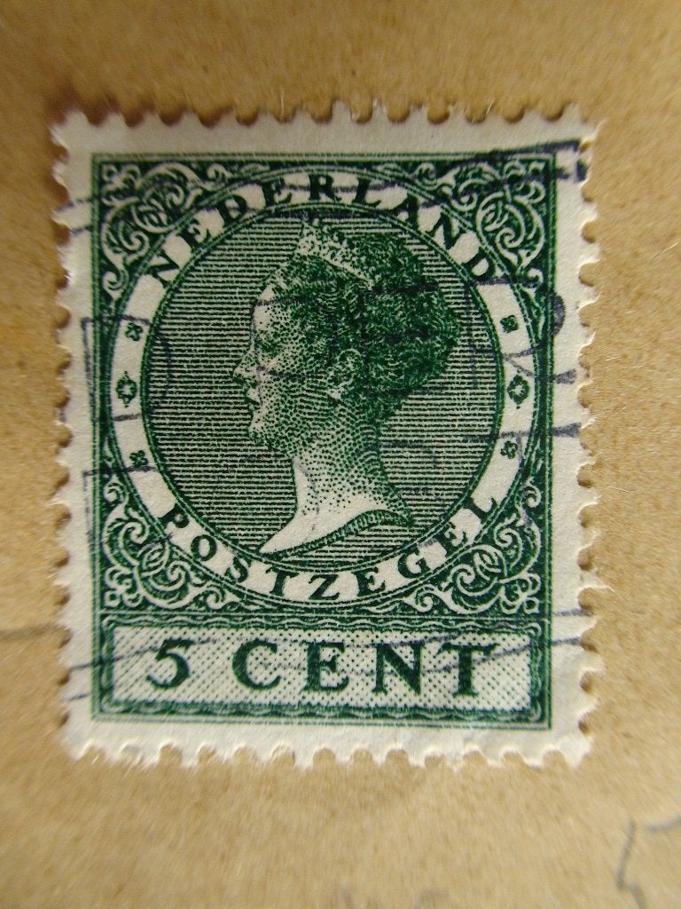 Te koop nl149 koningin wilhelmina 5 cent frankeerzegel 1924, Ophalen of Verzenden, T/m 1940, Gestempeld