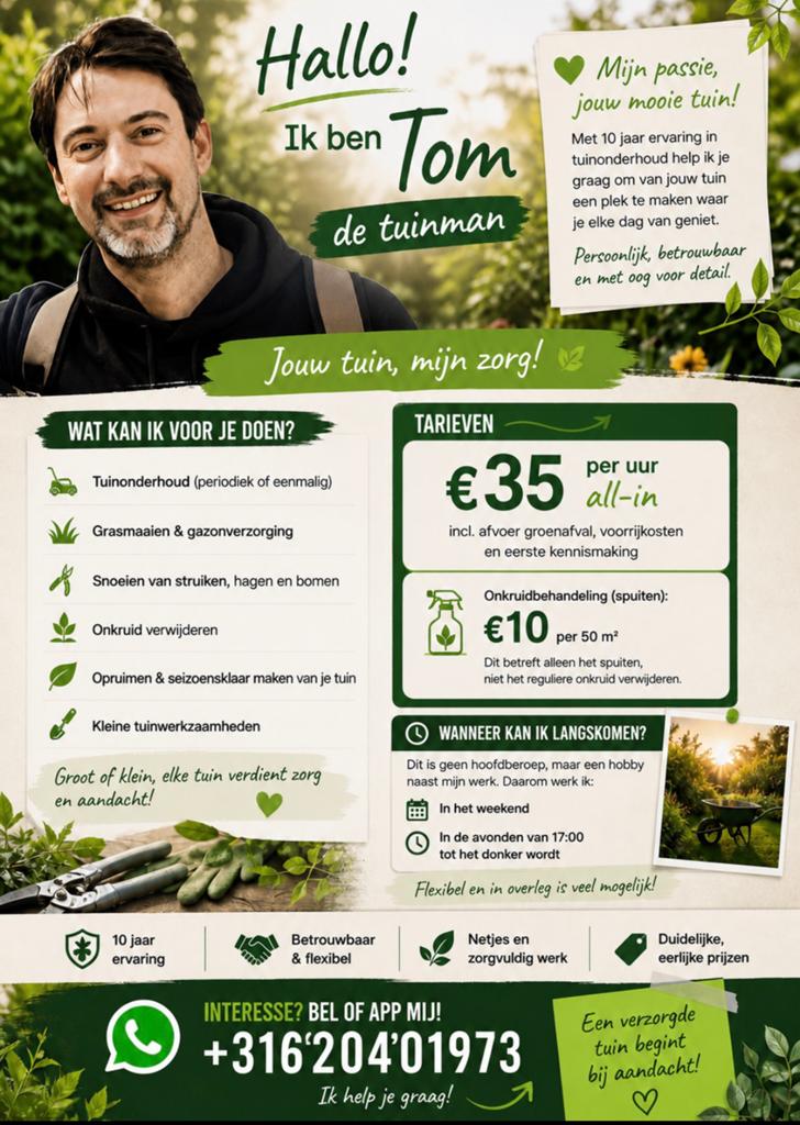 Tuinhulp, Ophalen of Verzenden, Nieuw