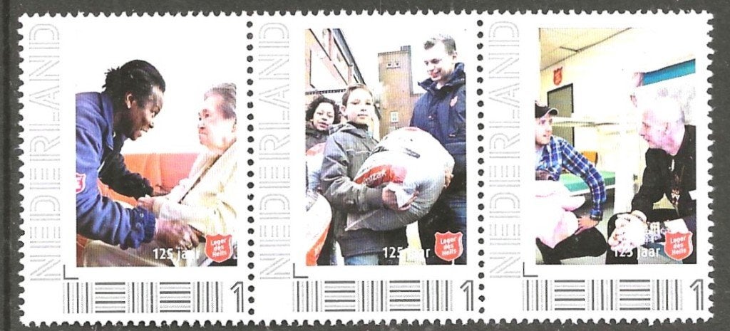 Strip van 3 persoonlijke zegels Leger des Heils (3), postfr, Postzegels en Munten, Ophalen of Verzenden, Postfris