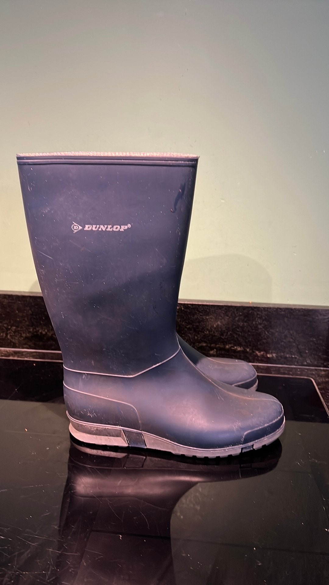 Dunlop regenlaarzen/ laarzen mt 38 zeer netjes, Caravans en Kamperen, Ophalen of Verzenden, Gebruikt, Regenjas