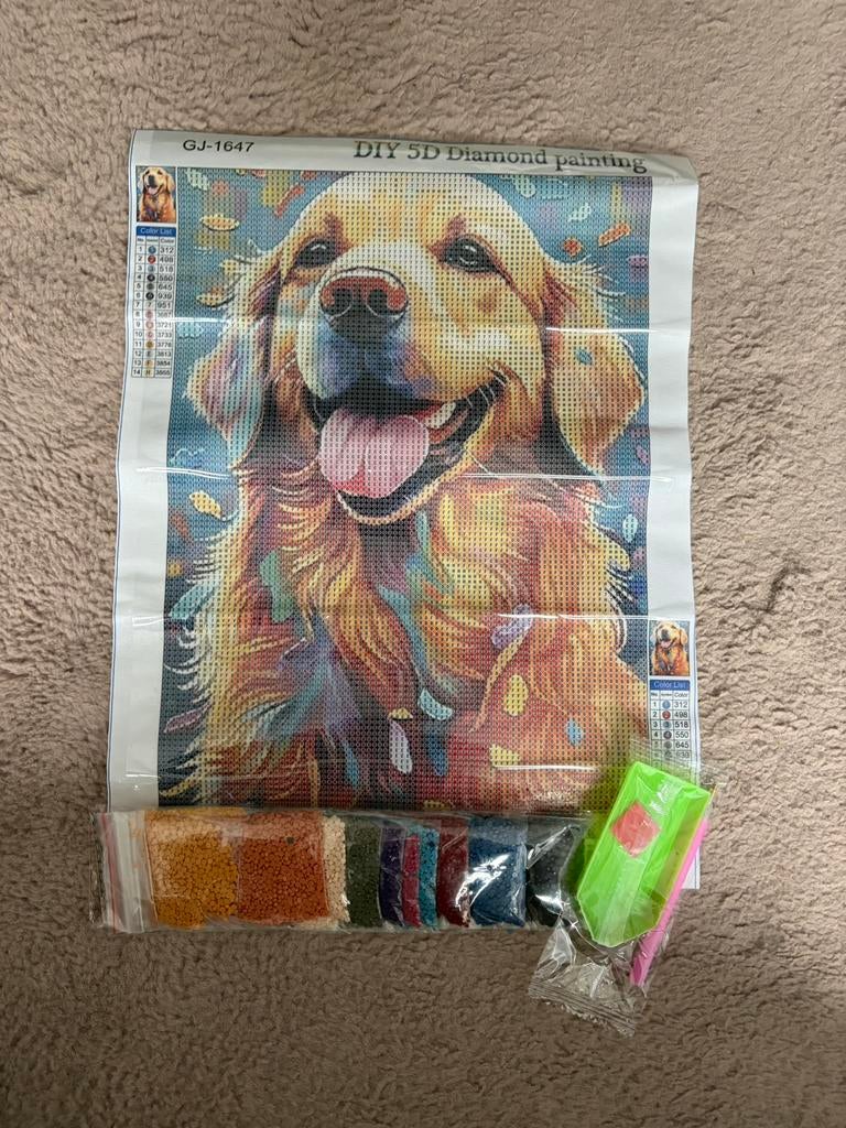 Diamond painting 30 keer 40, Ophalen of Verzenden, Zo goed als nieuw, Knutselwerk