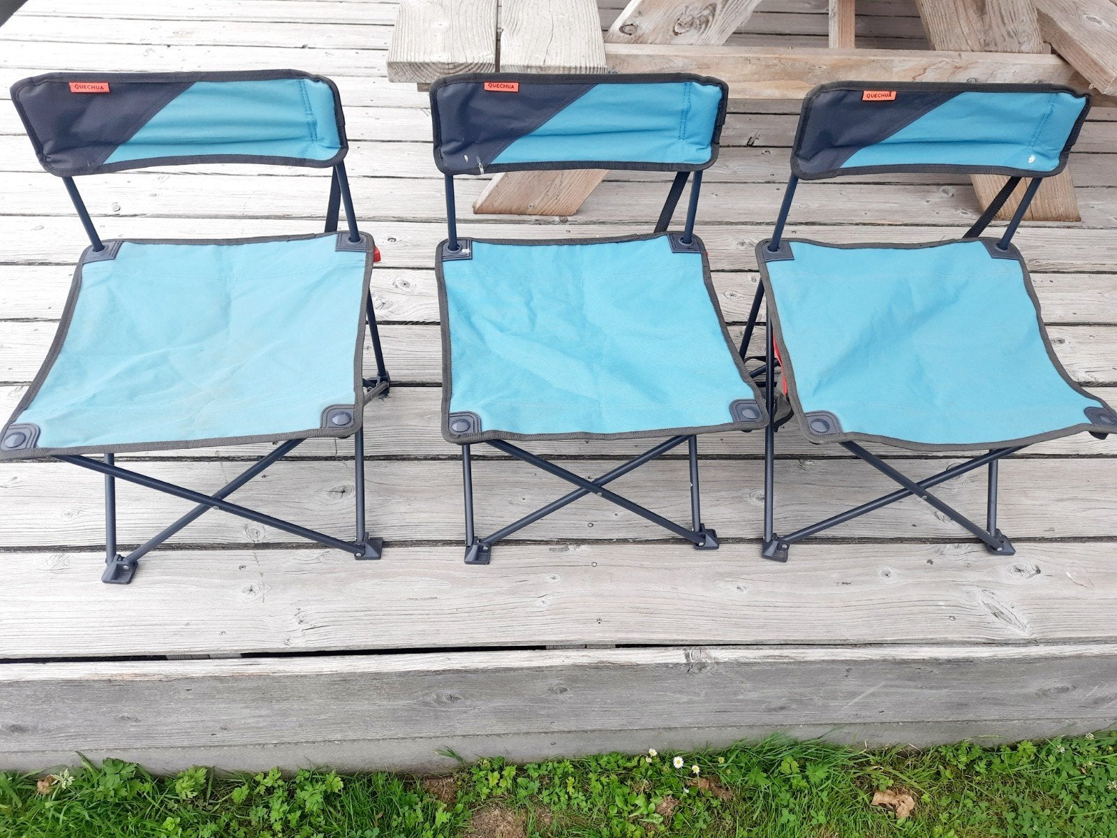 3x Lage campingstoel Decathlon, ook voor volwassenen, Ophalen of Verzenden, Zo goed als nieuw, Campingstoel