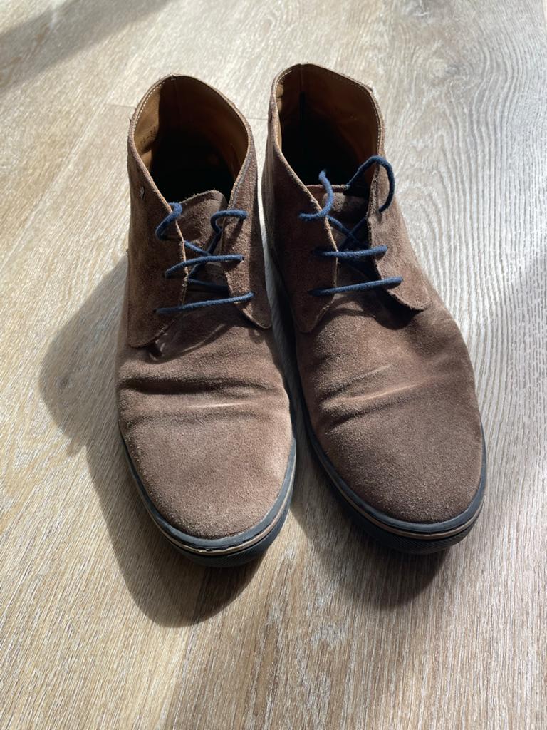 Floris van Bommel boots bruin maat 8 1/2 (43), Bruin, Boots, Ophalen of Verzenden, Gedragen