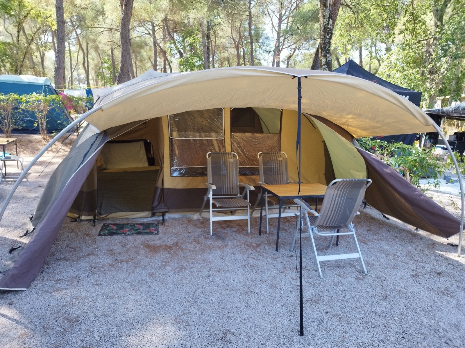 cabanon Neptune vouwwagen. Zeer compleet, Caravans en Kamperen, Ophalen, Beige, Cabanon, Aanwezig