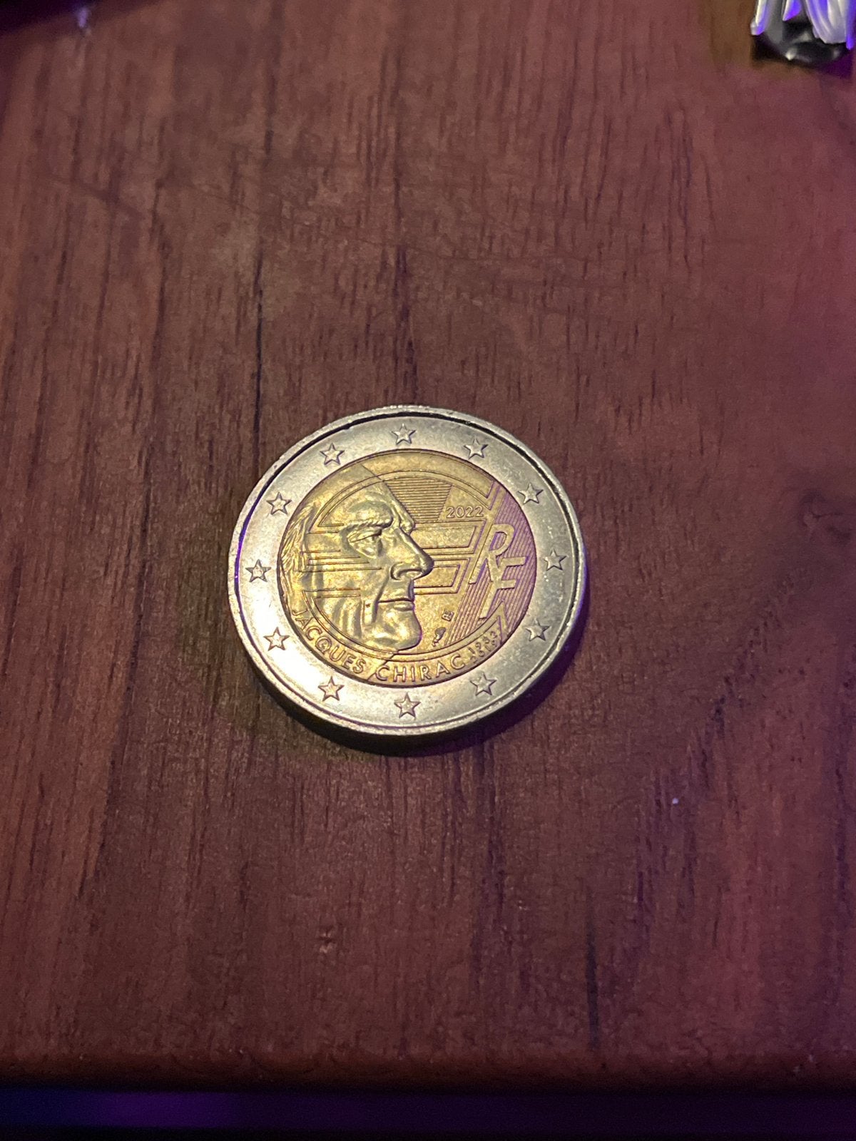 2 Euro munt Frankrijk 2002 Jacques Chirac, Ophalen of Verzenden, Frankrijk, 2 euro, Losse munt