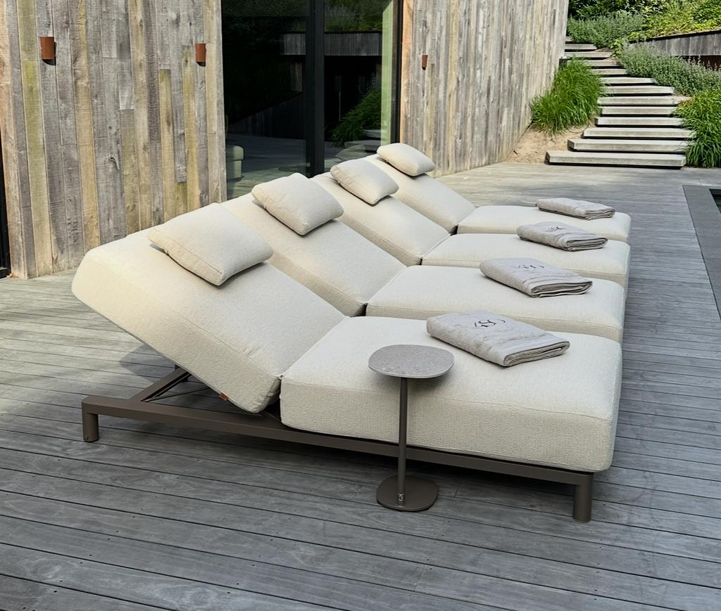 Maxime ligbed 4 Seasons Outdoor daybed - EXCLUSIEF, Tuin en Terras, Ligbedden, Nieuw, Aluminium, Inklapbaar, Verstelbaar, Verrijdbaar